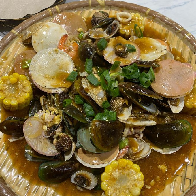 Tampilan Sajian Menu Paket di Jojo Kerang Ungaran